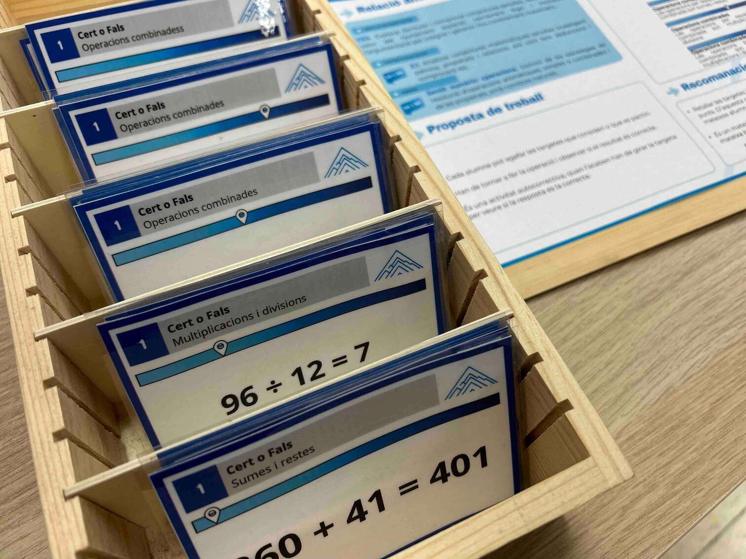 Cert o fals - Operacions