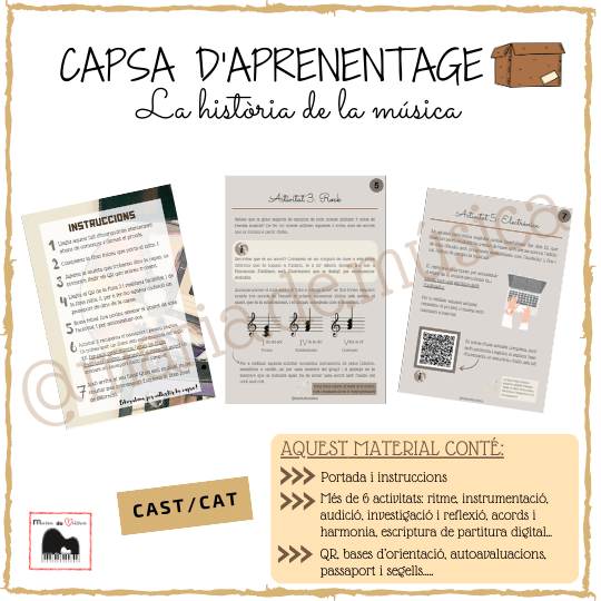 Capsa d'aprenentatge "La història de la música"