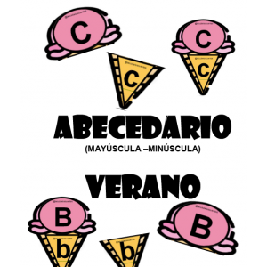 Abecedario (mayúscula/minúscula) - verano