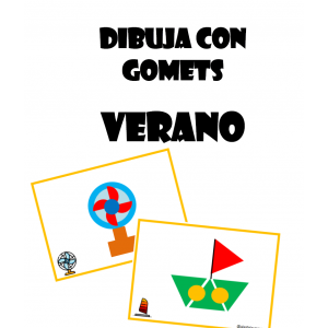 Dibuja con gomets - verano