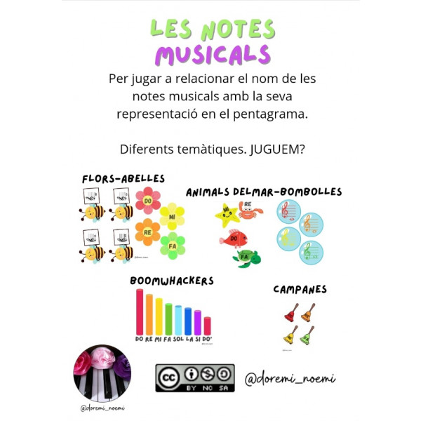 NOTES MUSICALS.JOC RELACIONAR