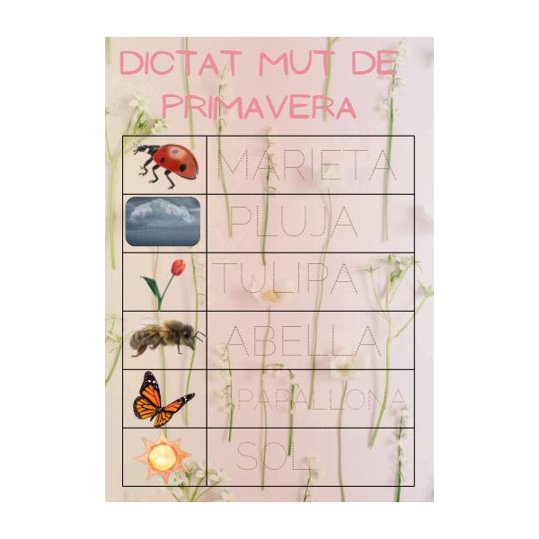 Lectoescriptura primavera