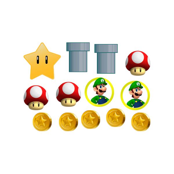 NÚMEROS "MARIO BROS"