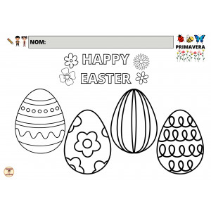 FEINA PER PINTAR "HAPPY EASTER"