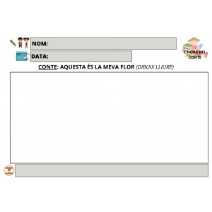 DIBUIX DEL CONTE "AQUESTA ÉS LA MEVA FLOR" (PRIMAVERA)
