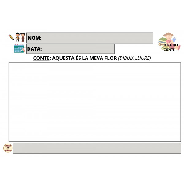 DIBUIX DEL CONTE "AQUESTA ÉS LA MEVA FLOR" (PRIMAVERA)