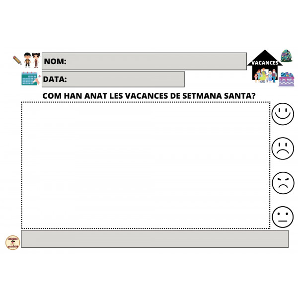 DIBUIX LLIURE- VACANCES SETMANA SANTA (PRIMAVERA)