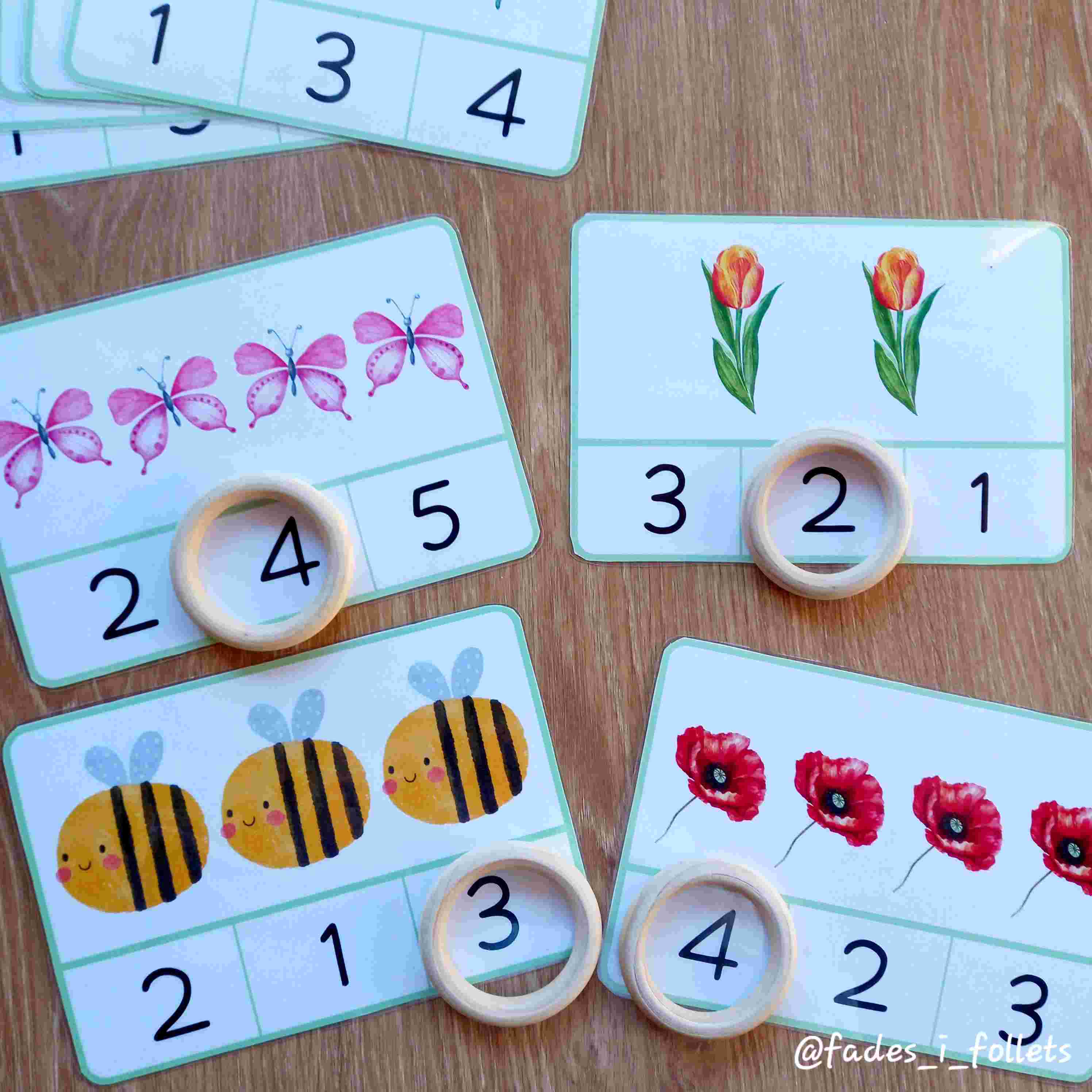 NUMERACIÓ 1-5 PRIMAVERA/NUMERACIÓN 1-5 PRIMAVERA