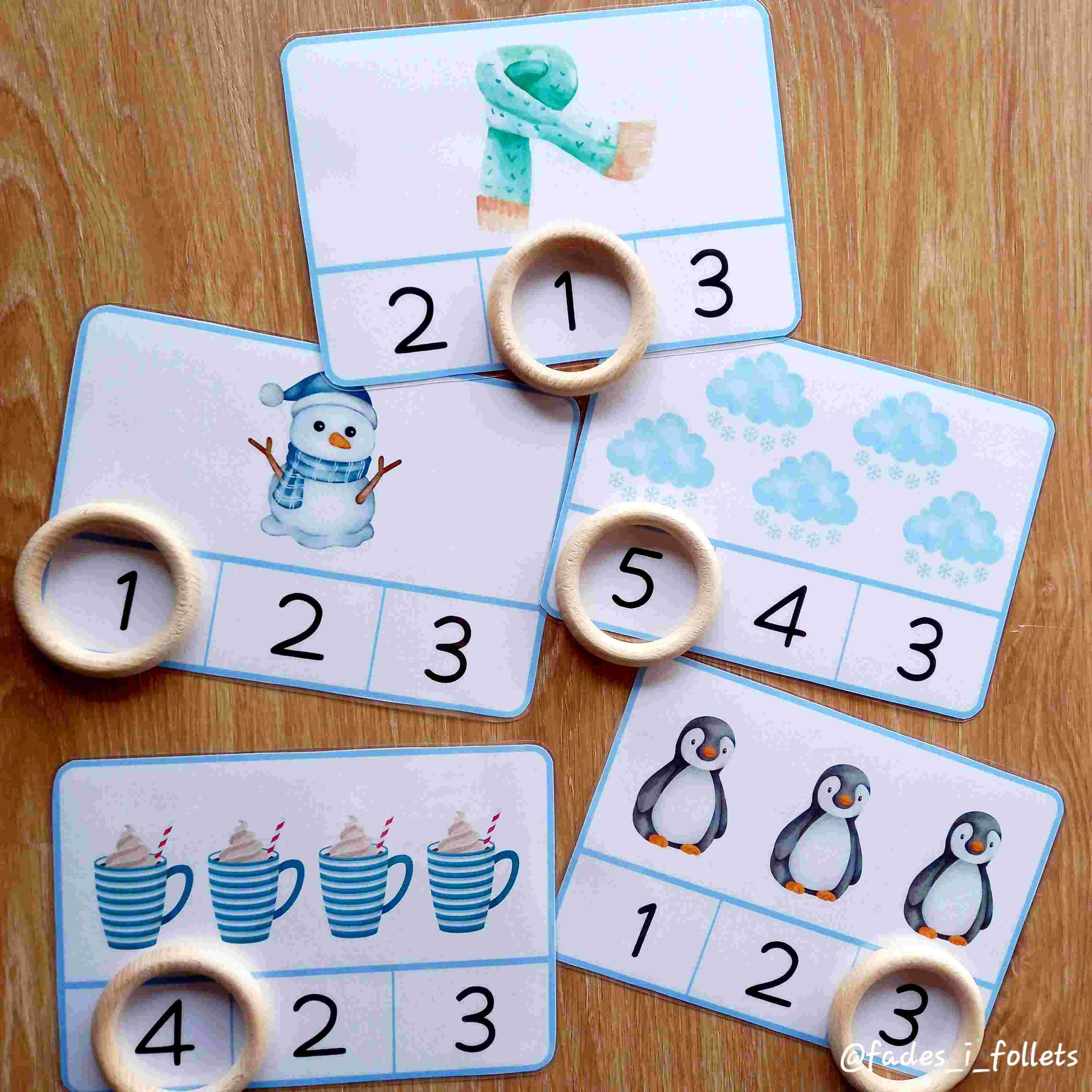 NUMERACIÓ 1-5 HIVERN/NUMERACIÓN 1-5 INVIERNO