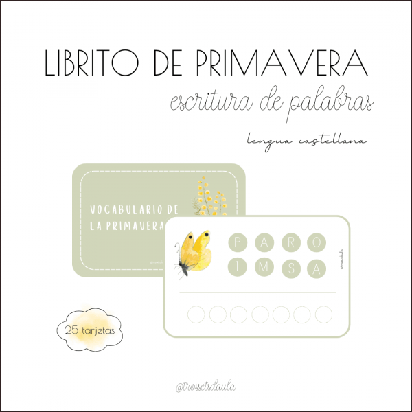 LIBRITO DE PALABRAS DE LA PRIMAVERA