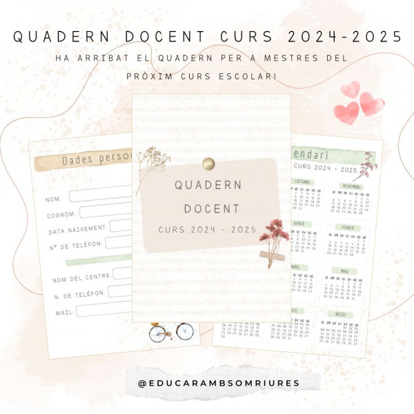 QUADERN PER A DOCENTS 2024-2025