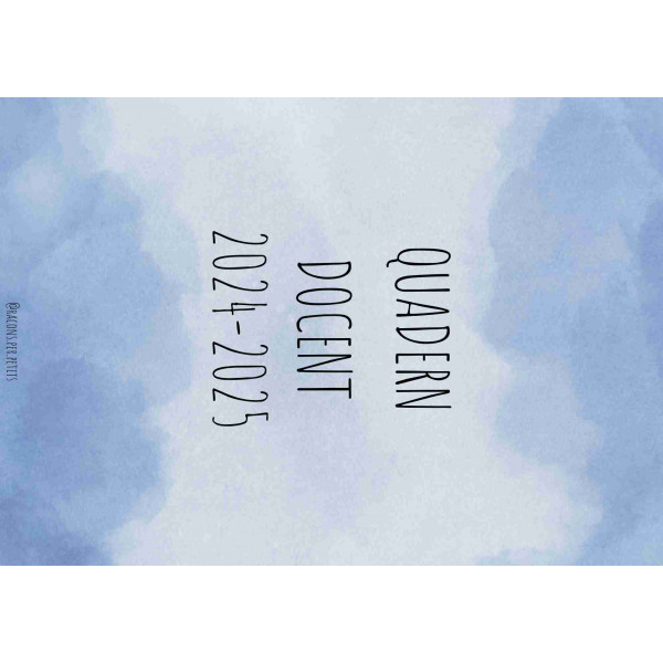 Quadern docent 24-25 (blau)
