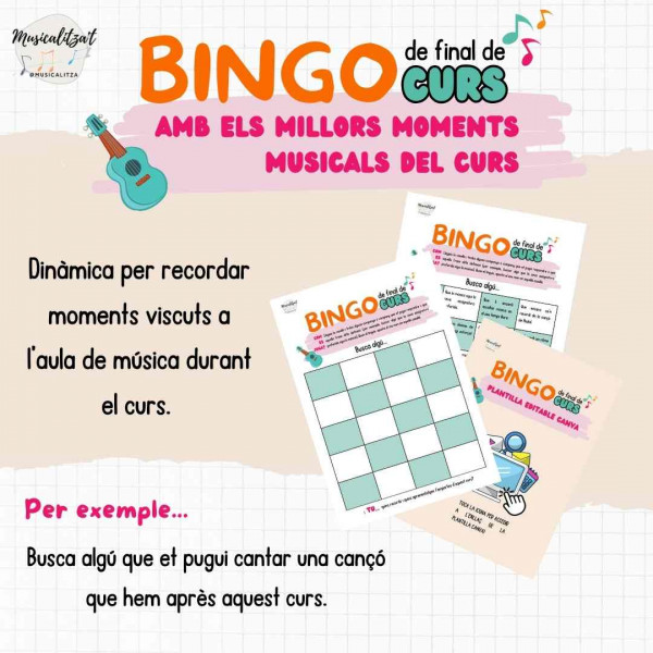 Bingo musical final de curs @musicalitza
