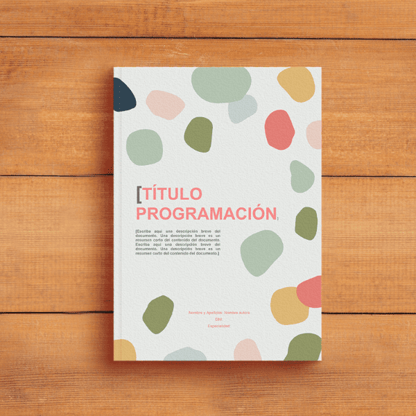 Plantilla Word para programación - Manchas