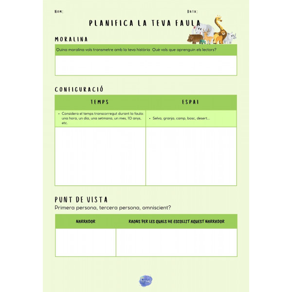 Crea la teva pròpia faula!