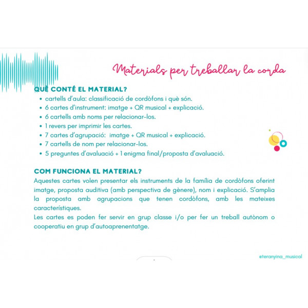 INSTRUMENTS DE CORDA: aprenem sobre els cordòfons i les agrupacions