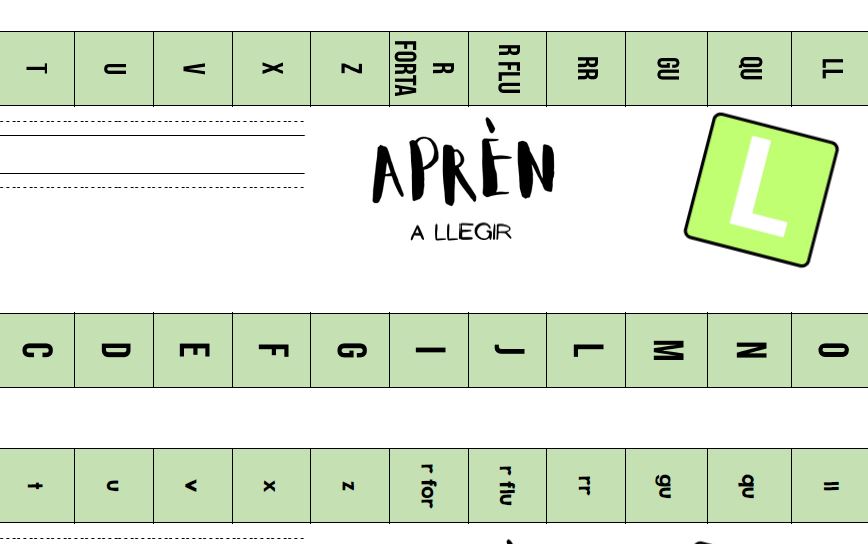 CARNET APRÈN A LLEGIR