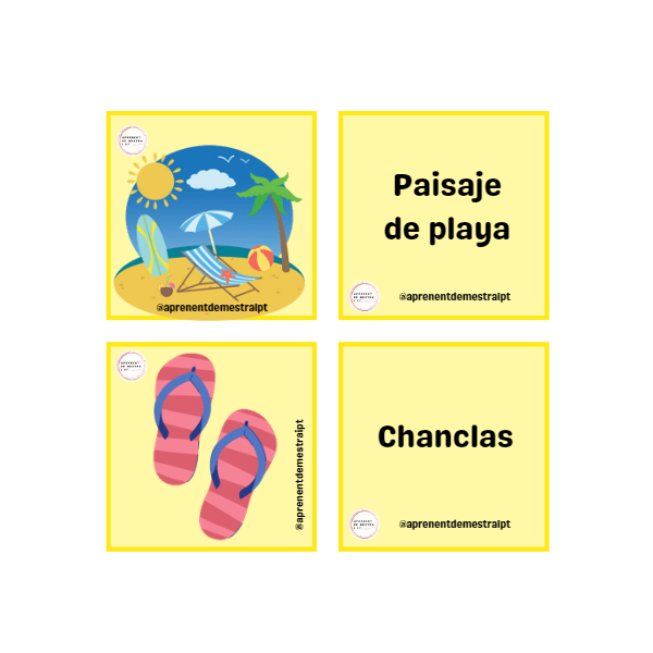 Memory estiu imatge+paraula