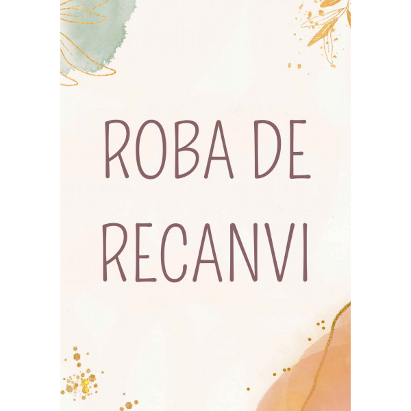 Cartells armari material “terra”