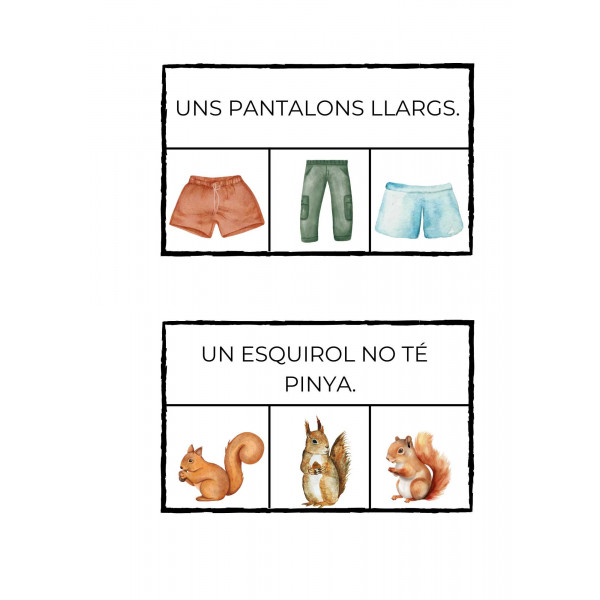 Comprensió lectora frase simple TARDOR.