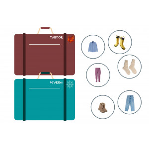 Las maletas de las estaciones/les maletes de les estacions