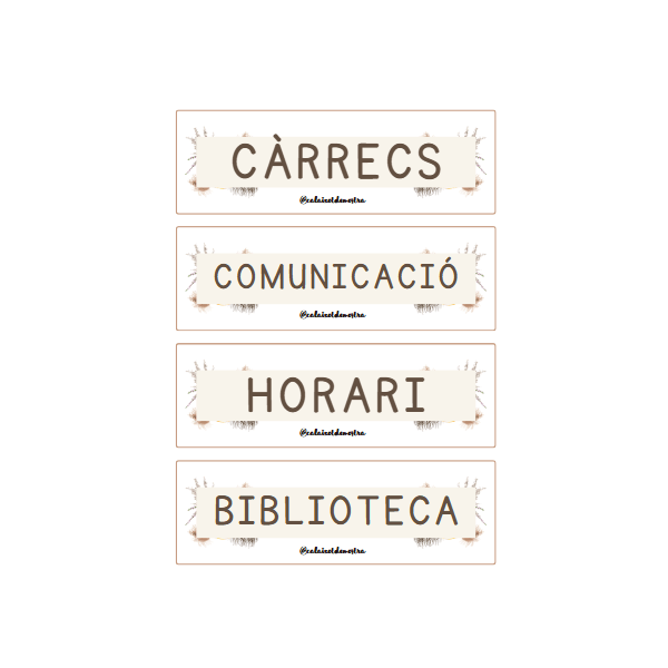 Carteles para el aula