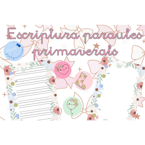 Escritura de palabras de primavera