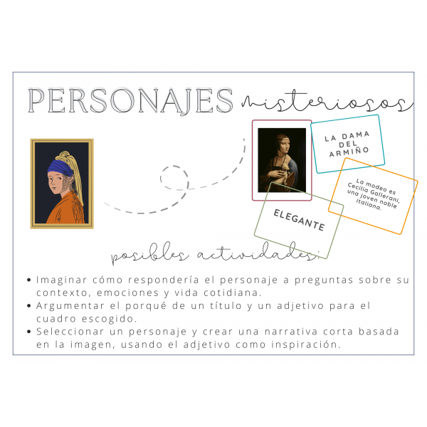 LECTURA - Personajes misteriosos - Juego inferencias - Comprensión