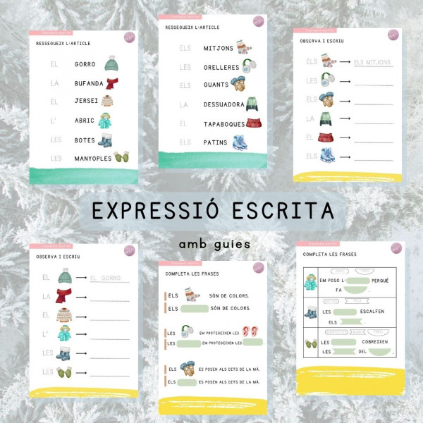 Ampliació passatemps d'hivern - lectoescriptura