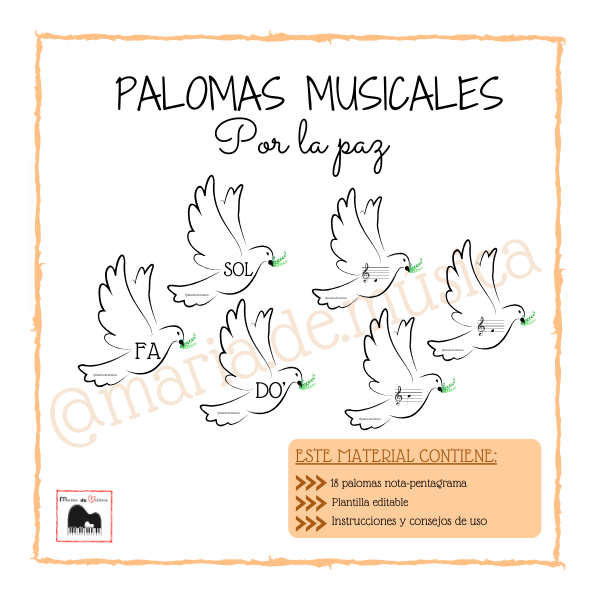 Palomas musicales paz