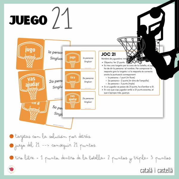 El verbo_juegos baloncesto/ Catalán y castellano