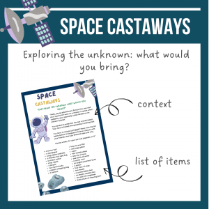 Oral skills: Space castaways