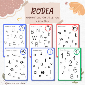 Rodea la letra o el número