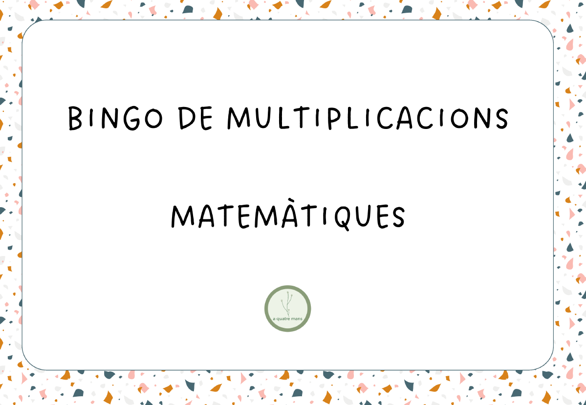 Bingo Multiplicacions Matemàtiques