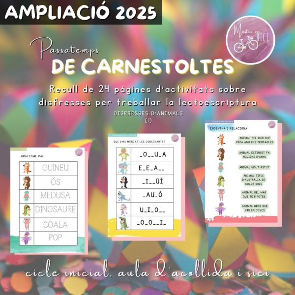 Ampliació passatemps Carnestoltes