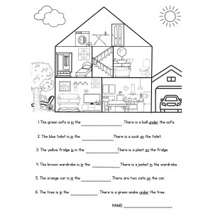 The house. Worksheet