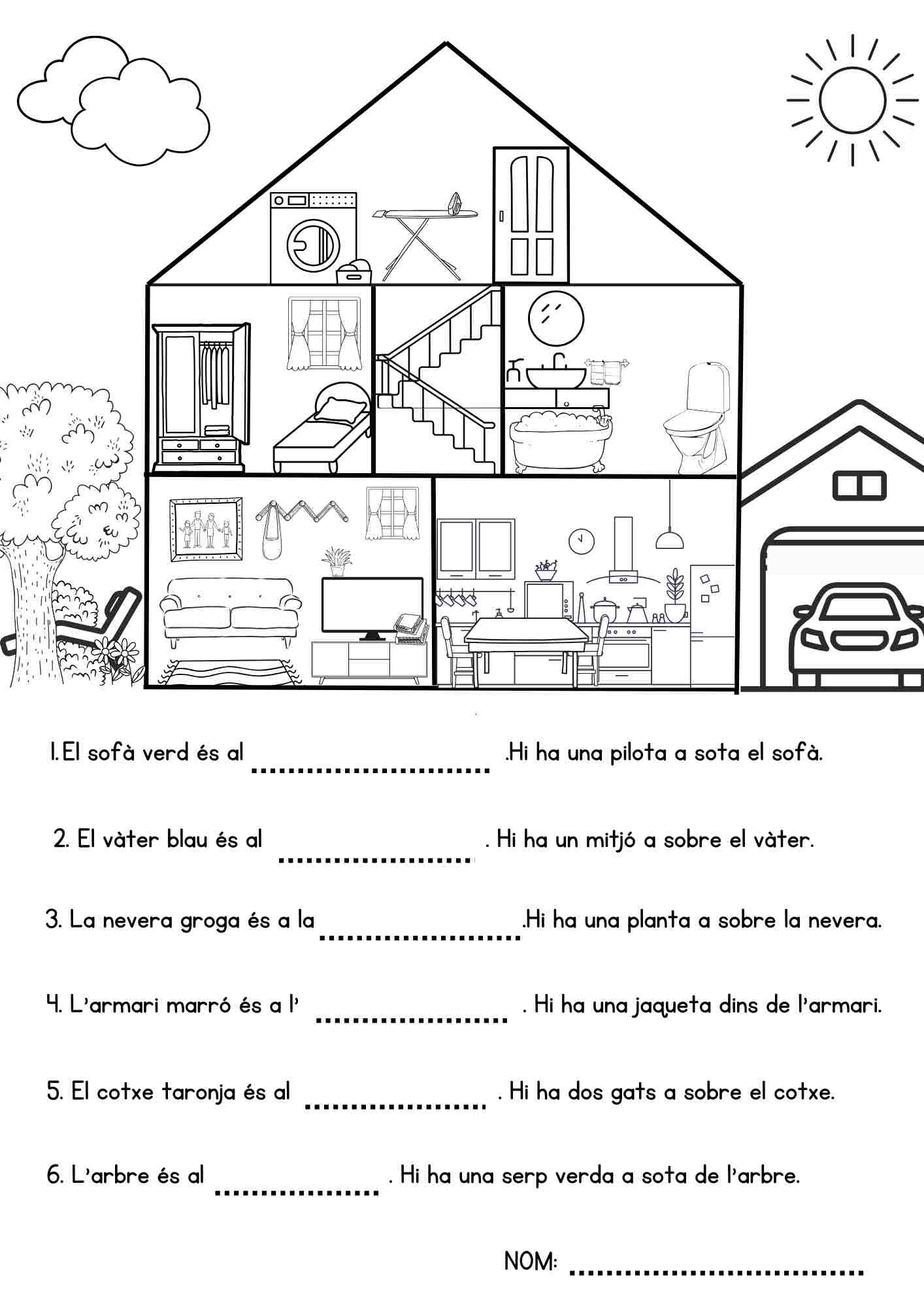 Parts de la casa: fitxa