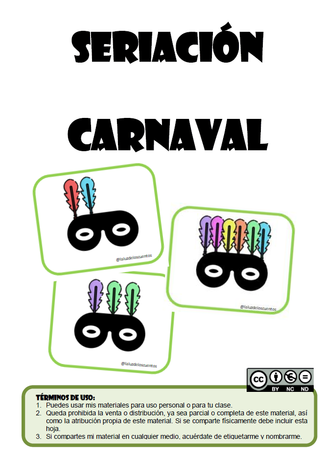 Seriación - carnaval