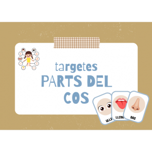 Targetes de vocabulari de les parts del cos