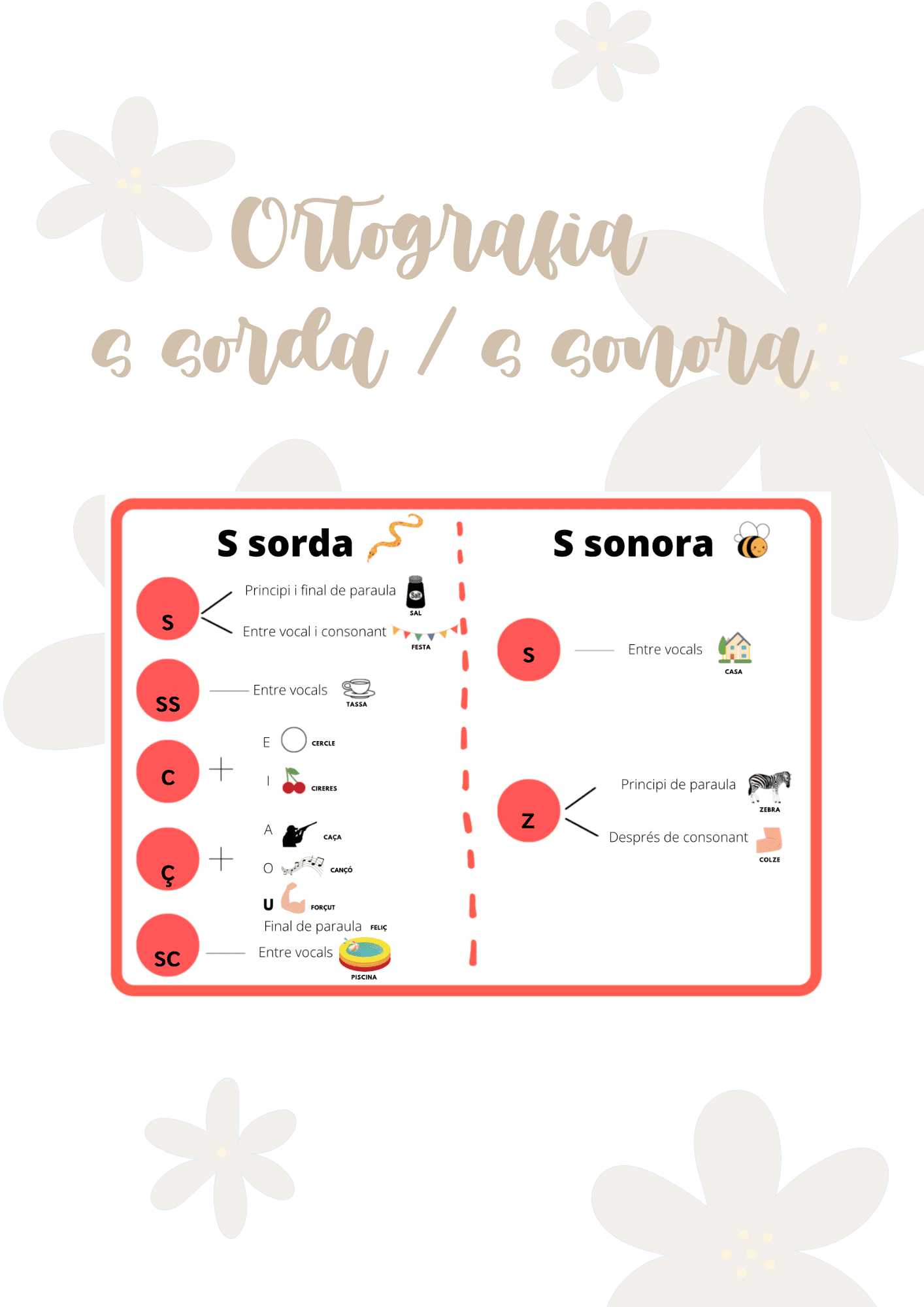 Ortografia s sorda i s sonora