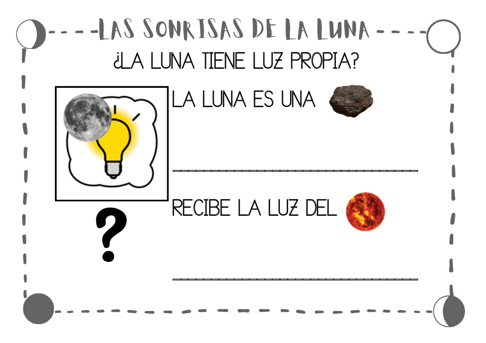 Proyecto La Luna para E.I. iniciación al método científico