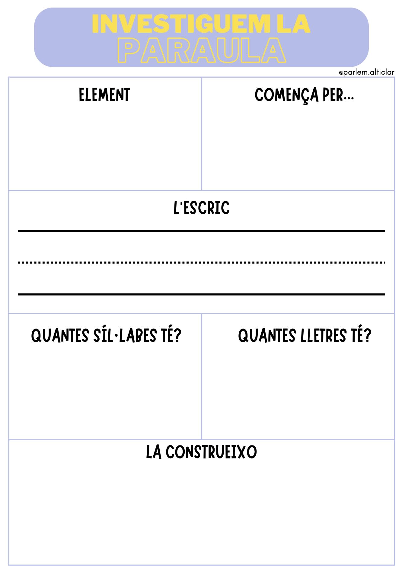 Targetes de paraules