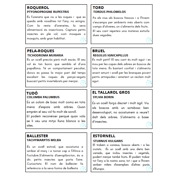 OCELLS DEL NOSTRE ENTORN