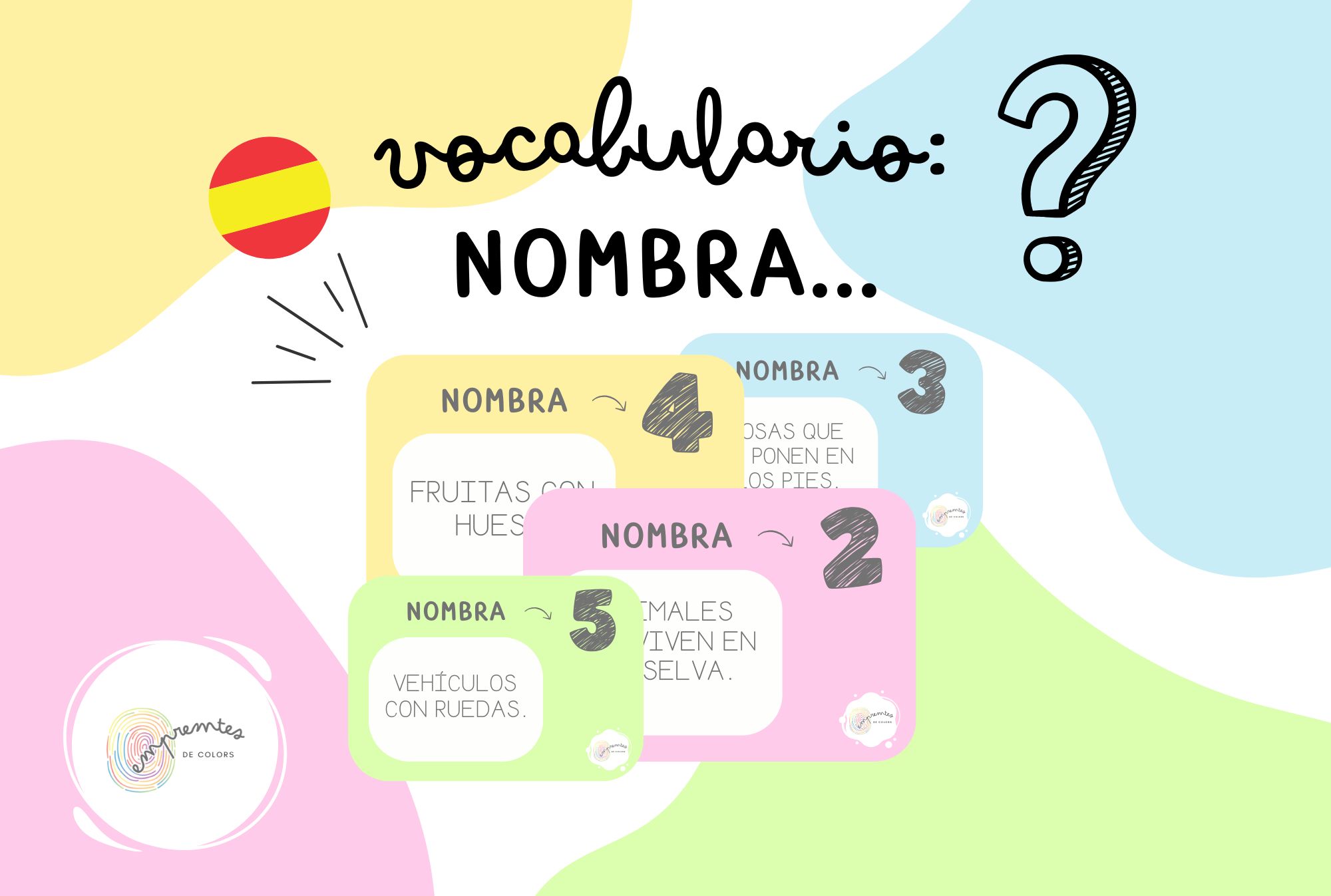 JUEGO DE VOCABULARIO: NOMBRA...