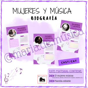 Mujeres y música biografía