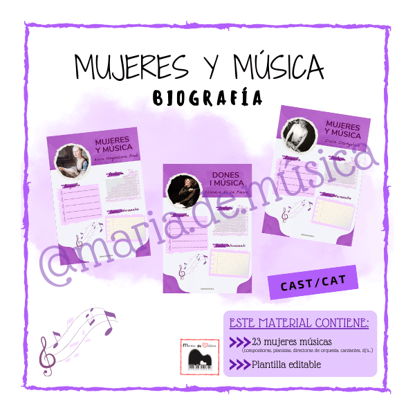 Mujeres y música biografía