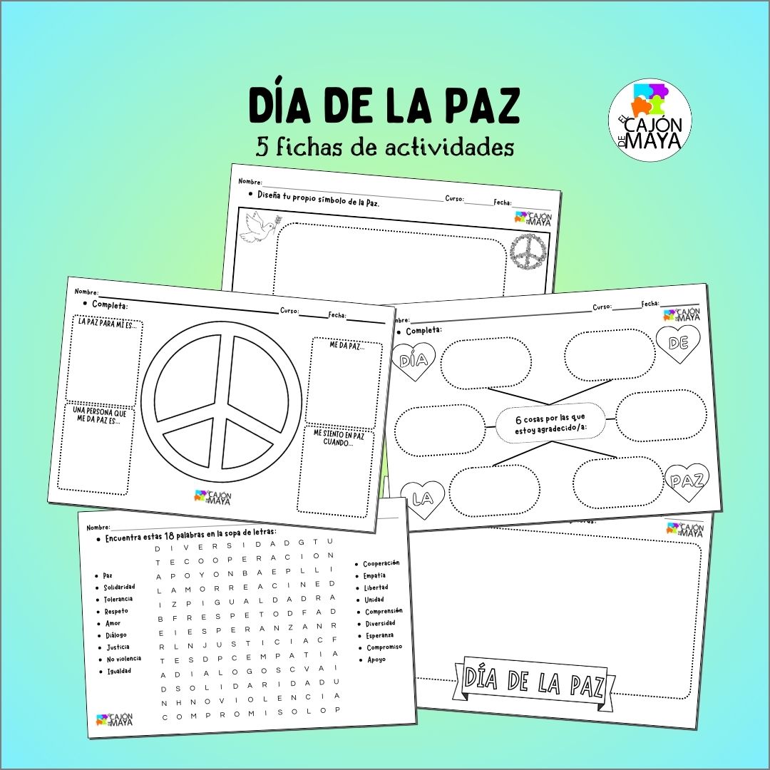 Fichas de actividades (Día de la Paz)