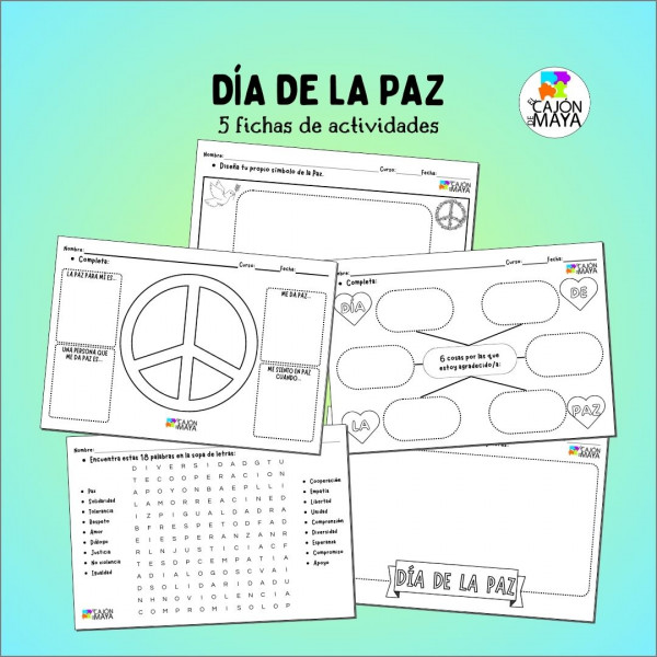 Fichas de actividades (Día de la Paz)