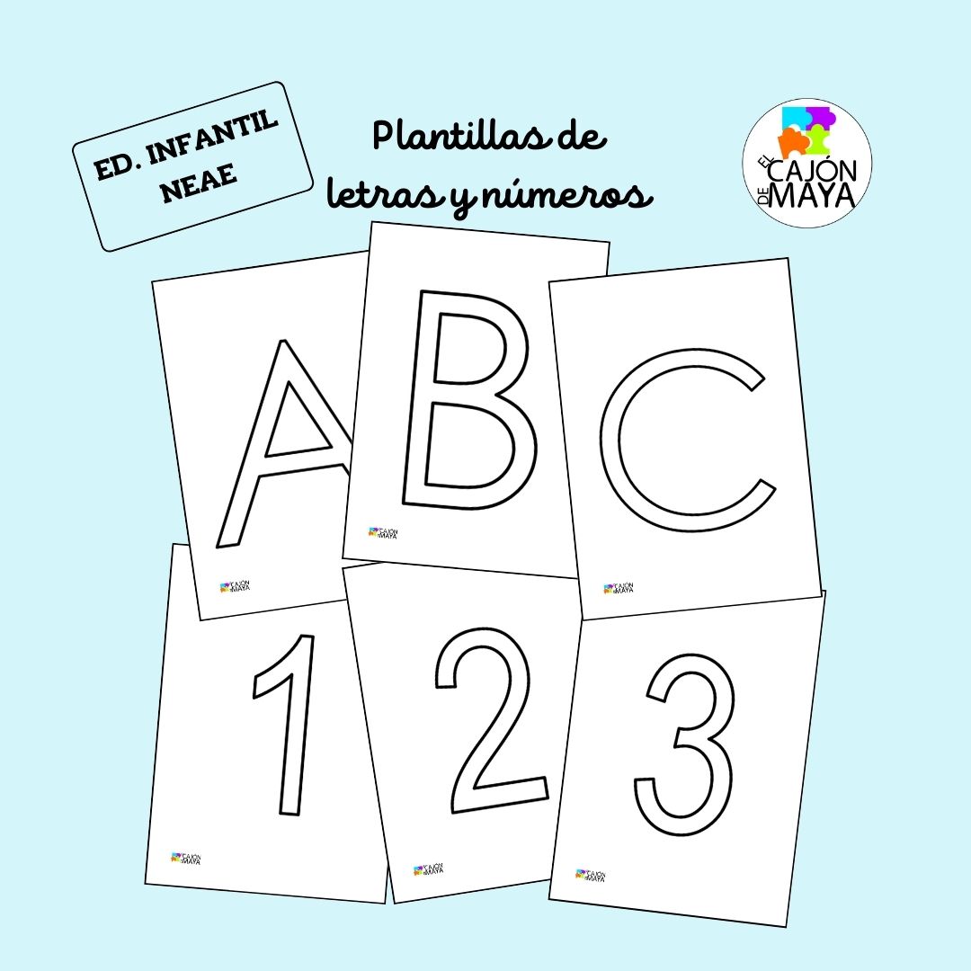 Plantillas de letras y números para decorar