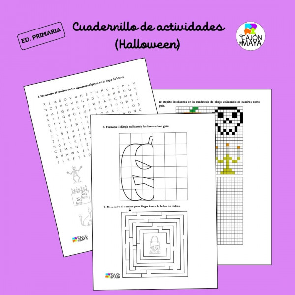 Fichas de trabajo de Halloween (+ hoja de soluciones)